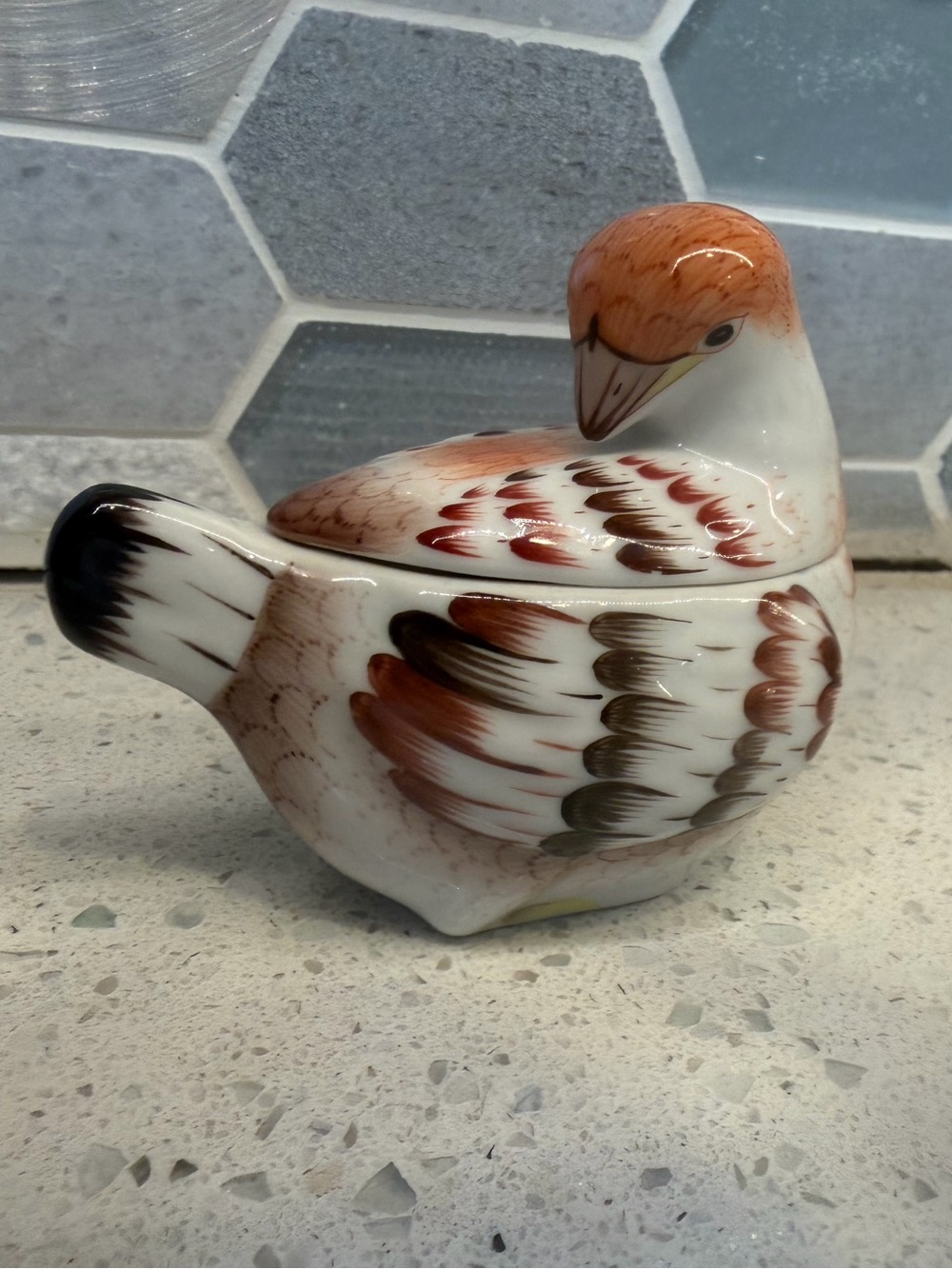 Herend 1930 Vintage Poultry. Stamped. Prestine Condition. RARE $500 Value!